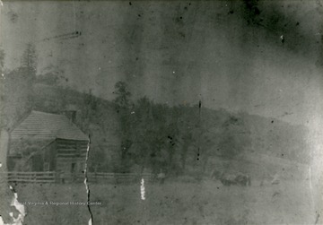 A view of the Low family residence, the home of Philip Watson Low. The home is located near Lowesville, West Virginia.