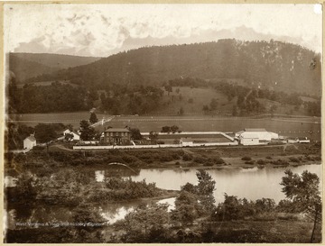 View of Mineral County Glebe. 'P. S. Minshall, George Arnold and M. Masteller, Commissioners; L. S. Brewer, Supt.'