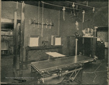 Operating room at Welch Hospital number 1. A.G. Rutherford, M.D., Superintendent. This institution is located at Welch, McDowell County, and is reached by the Norfolk and Western Railroad. Number of patients treated during year ending June 30, 1922 was 166.