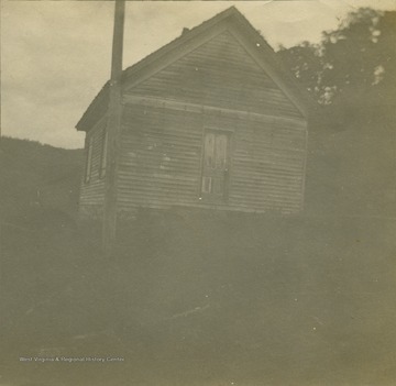 'The old school house at the Grimm place at the cave.'