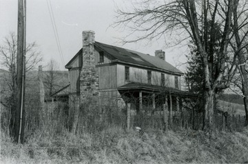 A view of Lewis 'Uncle Dock' Ballard's home near Lindside