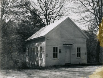 A view of an old school building on Second Creek. 'Harold Mohler'
