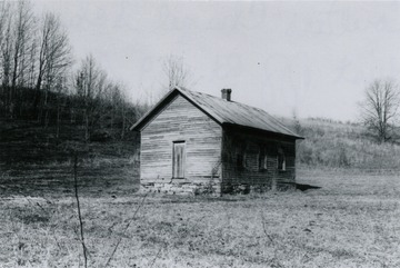 View of Coulter's Chapel School just off rural route 219, North of Lindside.