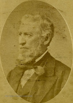 A portrait of James Madison Byrnside, member of the Constitution Convention in West Virginia in 1872.