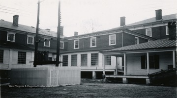 A view of the old Sweet Springs Sanitorium, now the Andrew Rowan Memorial Home.