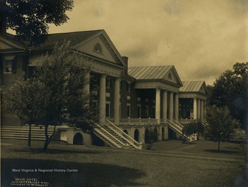A view of the old Sweet Springs Sanitorium, now the Andrew Rowan Memorial Home. 
