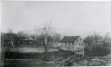 A view of several buildings at Jackson's Mill.