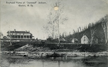 A view of the 'boyhood home of 'Stonewall' Jackson'.