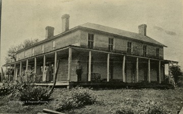 A view of the Cummins Jackson house from the right front corner.
