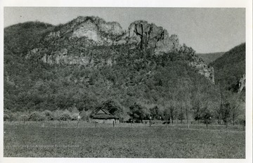 A view of Seneca Rocks in Pendleton County, West Virginia.