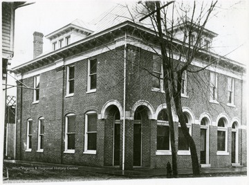 The Franklin Bank of Pendleton County was destroyed by a fire on April 17th, 1924.