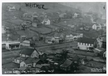 Picture Postcard Collection.  Bird's Eye View of the Lumbering Town of Whitmer, ca. 1900, Randolph County.
