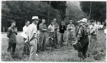 A group of men, Farmers and Agricultural Leaders, Buckwheat Festival, Preston County, W. Va.