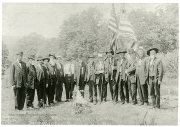 Civil War Veterans on Decoration Day at Bruceton Mills.  "Remembering Their Comrades."