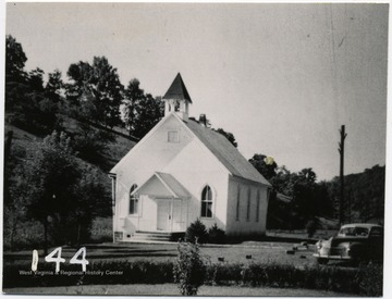 Outside view of the Haughts Chapel in Monongalia County.