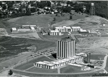 'Engineering Building, foreground; Agricultural Science, right; Agricultural Engineering, left.'