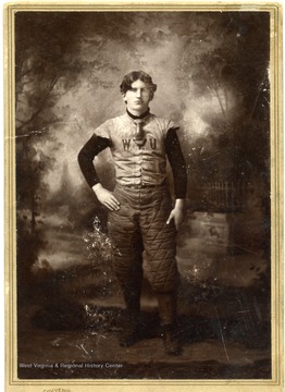 Blake, from Cox's Landing, Cabell County, W. Va., was a lineman on the first West Virginia University football.