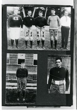 Images contained in a scrapbook, players are not identified