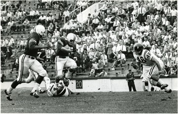 Jim Braxton sets up for a block.
