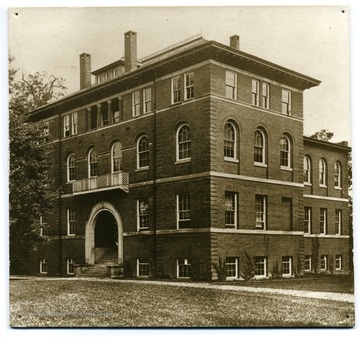 View of Chitwood Hall, previously known as Science Hall, the last building to be constructed in Woodburn Circle, completed in 1893.
