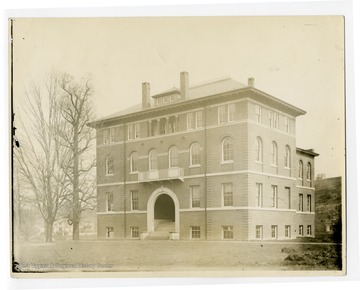 Exterior view of Chitwood Hall, originally West Virginia University Science Hall.