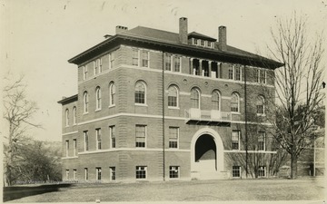 South view of science hall.