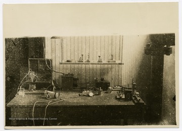 View of Dr. Hodges' Physics Lecture Room and apparatus.