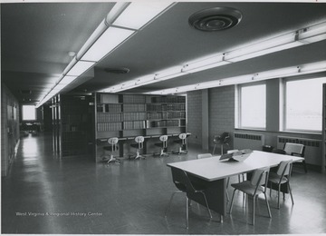 View of library in Engineering Sciences building.