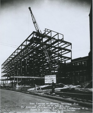 White Hall; Kanawha Construction Company; South Charleston, W. Va.  Baker &amp; Coombs, General Contractors; Morgantown, W. Va.