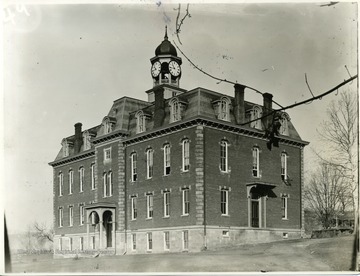 'South view of Martin Hall. Prof Emery built the steps on the east of Martin Hall.'