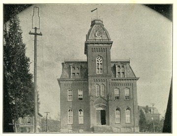View of University Hall, now called Woodburn Hall, West Virginia University.