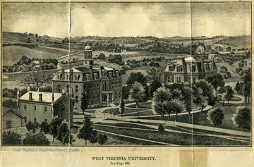 'L.R. Fifes Cottage, Experiment Station, Martin Hall, &amp; Woodburn Hall.'