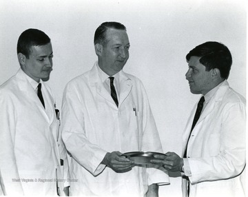 Left to right, Dr. Boso; Dr. Morgan, Dr. Ravitz.