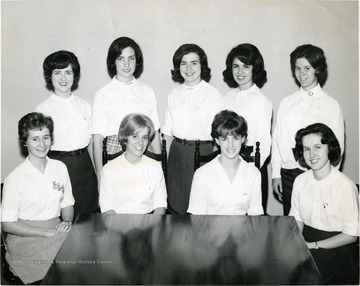 Members of Judiciary Board of Associated Women Students pose for a group portrait.
