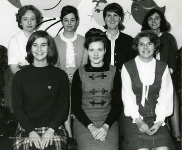 First Row(l to r) Mary Pat Thompson, Nancie Theophilus, Nancy Worrell; Back row: Sue Ann Miller, Susan Hofstetler, Terry D'Orozio, Cecilie Smith.