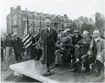 'Probably the ground breaking ceremony at Mineral Industries Building (White Hall)'