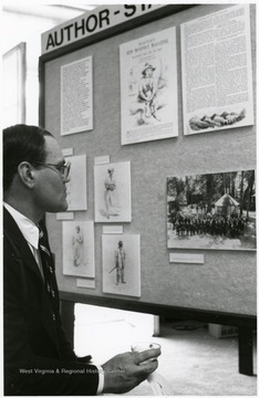 Exhibit located in E. Moore Hall, for the first W. Va. Day Celebration in June of 1987.