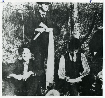 A part of first forestry class of W.V.U. in 1907-1908