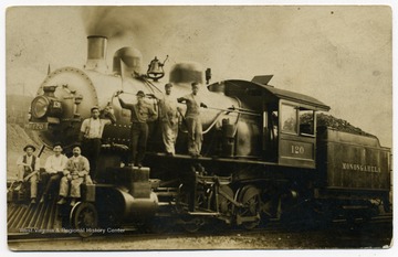 Monongahela freight locomotive engine (120).