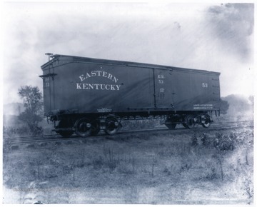 'This car has its W. Va. connection because it was built by the Ensign Manufacturing Company in Huntington.  The Eastern Kentucky Railroad existed from 1865 until 1933 and ran from Riverton Greenup Ky. through Grayson County Ky. to Webbville Lawrence County Ky. on the Wayne County West Virginia border.'