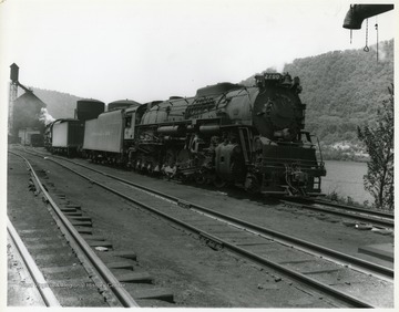 Image from the collection of the Chesapeake and Ohio Historical Society. 'CSPR-5158, right 3/4 view of K-4 #2700 at Handley, W. Va. engine terminal.'