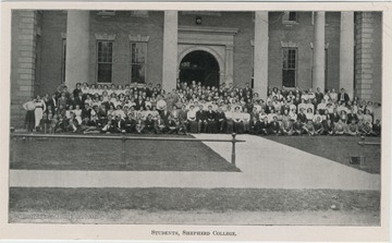 Students in front of Shepherd College, Shepherdstown, Jeffereson Co., W.Va.
