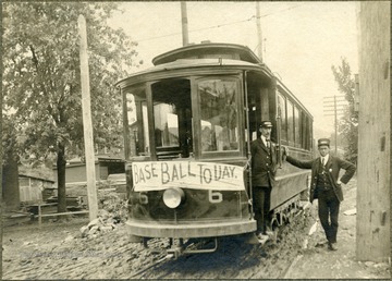 Sign on front reads 'Base Ball Today.'
