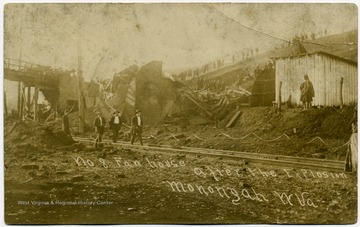 Number 8 Fan House after the explosion.