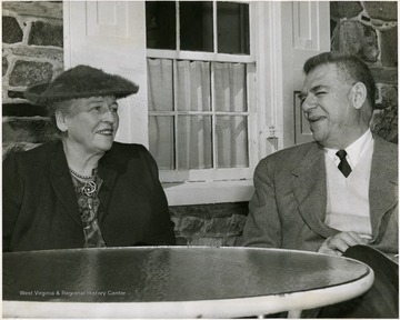 'Pearl S. Buck and Oscar Hammerstein, II planning for Gala Welcome House Benefit to be held at Music circus in Lambertville, N.J. on May 31st.  Event includes per-view of "the Pajama Game" followed by supper and dancing on the stage.'