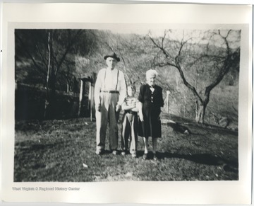 Edden and Betty with grandson (Emma's Boy) Larry William Triplett.