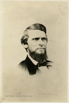 Born in Waynesburg, Pa. July 24, 1823. His parents moved to Middleborne, Tyler County at the age of 4. Studied law with his brother and brother-in-law and admitted to the bar in Parkersburg at the age of 20. Lived at Wheeling when Governor of W. Va.