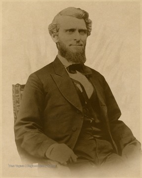 Born in Waynesburg, Pa. July 24, 1823. His parents moved to Middleborne, Tyler County at the age of 4. Studied law with his brother and brother-in-law and admitted to the bar in Parkersburg at the age of 20. Lived at Wheeling when Govenor of W. Va.