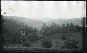 '18 D (11); Church and cemetery in middle distance; July 7, 1884. 6:15 pm, Monday.'