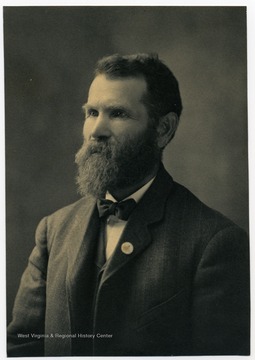 Portrait of John Zachariah Ellison (1840-1934).  Born in Jesse Ellison House, member of the Ellison-Dunlap family and served in the Confederate Army, Lowry's Battery (also called "Centerville Rifles"), during the Civil War.